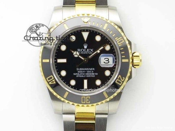 SS Best LN Edition 116613 ETA Submariner Black 3986 YG Bracelet Bp-Maker RelaxedFit On Dial 0117